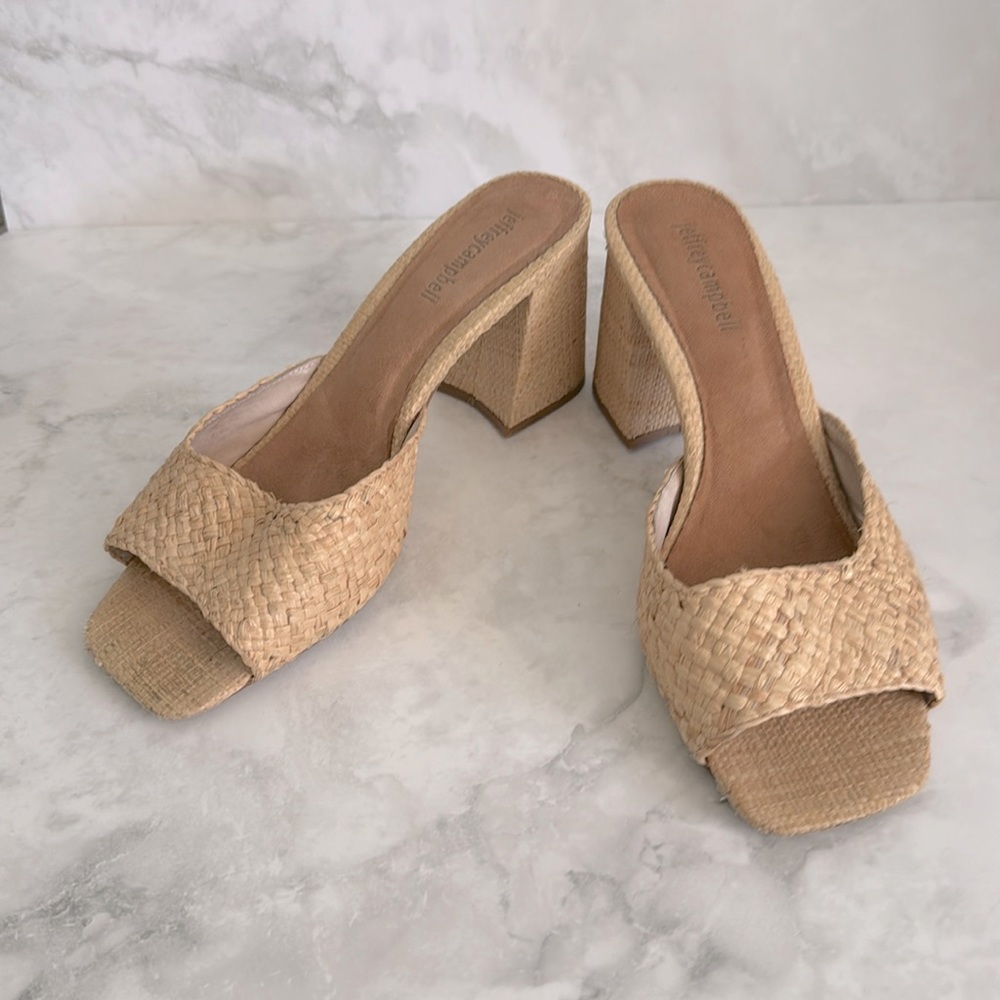 Jeffrey Campbell Woven Heeled Sandals 9.5